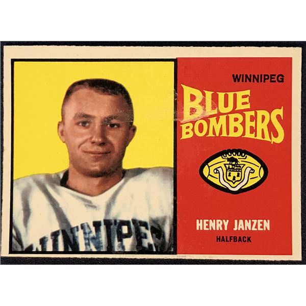 1964 O-PEE-CHEE CFL FOOTBALL HENRY JANZEN