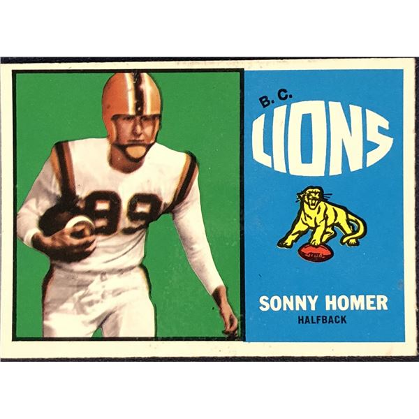 1964 O-PEE-CHEE CFL FOOTBALL SONNY HOMER