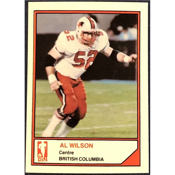 1984 JOGO CFL FOOTBALL AL WILSON