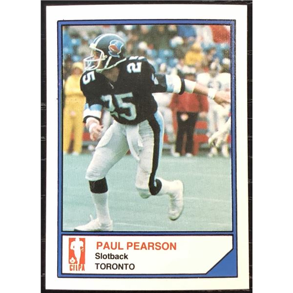 1984 JOGO CFL FOOTBALL PAUL PEARSON