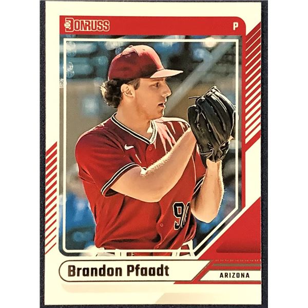 2024 DONRUSS BRANDON PFAADT ROOKIE CARD