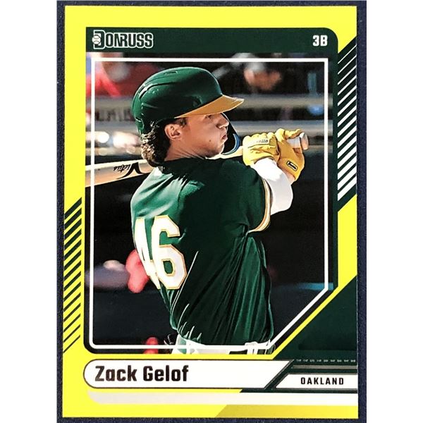 2024 DONRUSS YELLOW SPLASH ZACK GELOF ROOKIE CARD