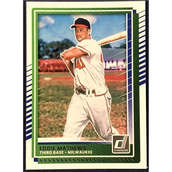 2025 DONRUSS BASEBALL EDDIE MATHEWS (HOF)