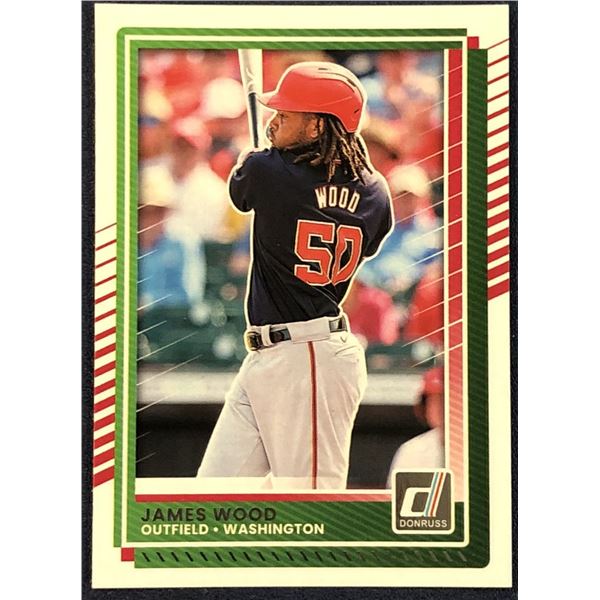 2025 DONRUSS BASEBALL JAMES WOOD ROOKIE CARD