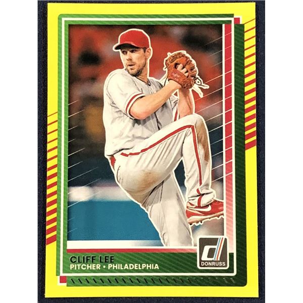 2025 DONRUSS BASEBALL YELLOW FLASH CLIFF LEE