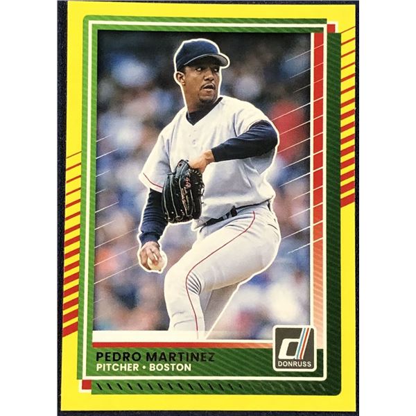 2025 DONRUSS BASEBALL YELLOW FLASH PEDRO MARTINEZ (HOF)