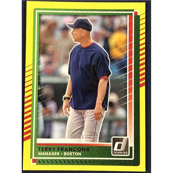 2025 DONRUSS BASEBALL YELLOW FLASH TERRY FRANCONA