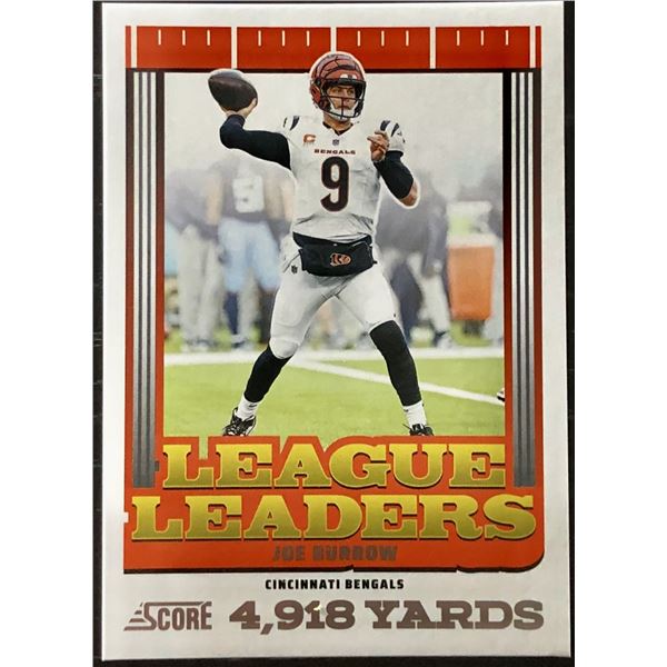 2025 PANINI SCORE LEAGUE LEADERS - JOE BURROW