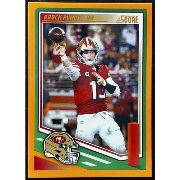 2025 PANINI SCORE ORANGE PARALLEL BROCK PURDY