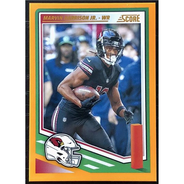 2025 PANINI SCORE ORANGE PARALLEL MARVIN HARRISON JR. ROOKIE CARD
