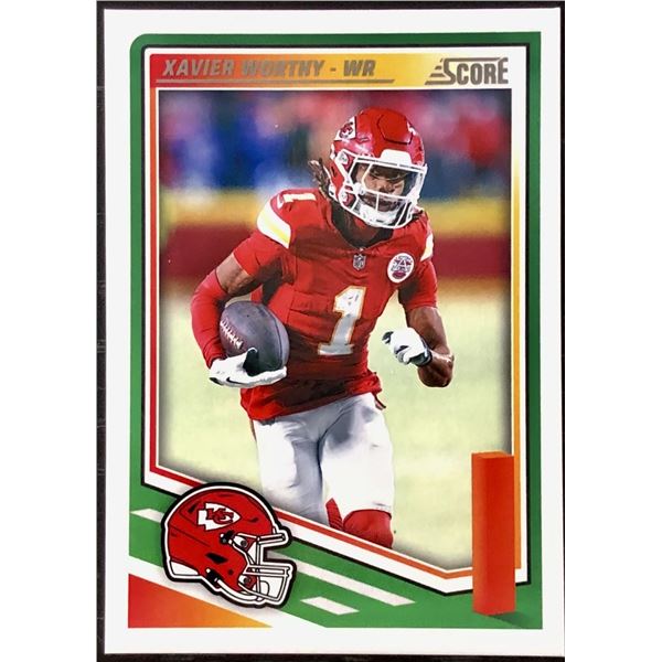 2025 PANINI SCORE XAVIER WORTHY ROOKIE CARD