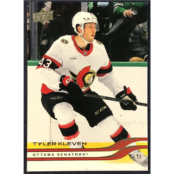 2025-26 UPPER DECK NHL TYLER KLEVEN ROOKIE CARD