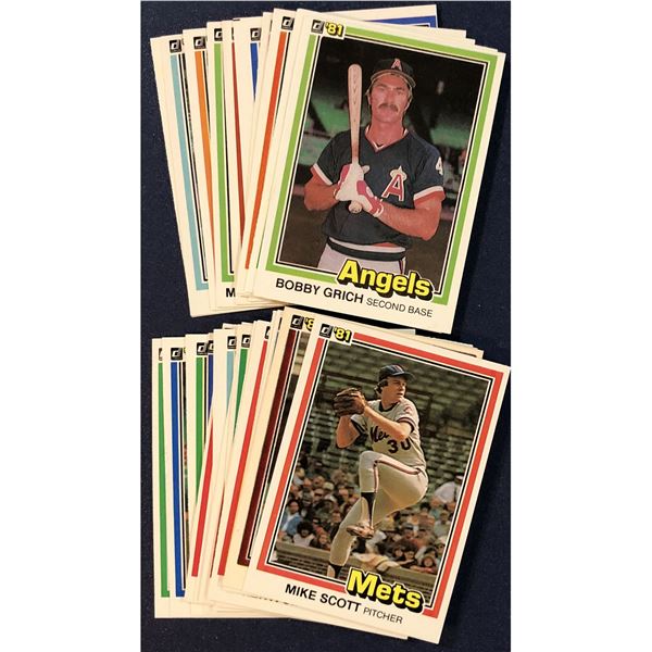1981 DONRUSS BASEBALL COLLECTION (25)