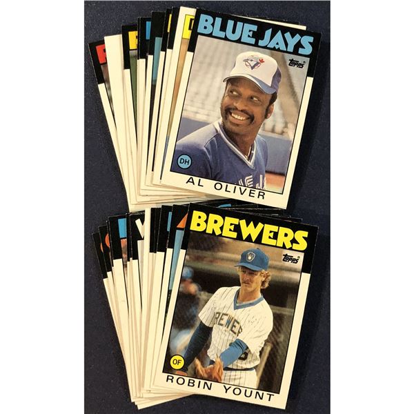 1986 TOPPS BASEBALL COLLECTION (25)