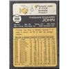 Image 2 : 1973 TOPPS TOMMY JOHN