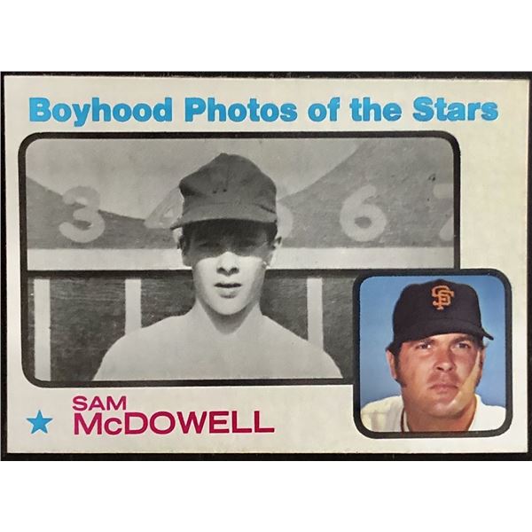 1973 TOPPS SAM McDOWELL