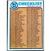 Image 1 : 1973 TOPPS CHECKLIST