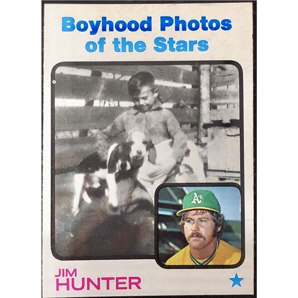 1973 TOPPS CATFISH HUNTER (HOF)
