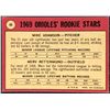 Image 2 : 1969 O-PEE-CHEE BASEBALL MERV RETTENMUND ROOKIE CARD