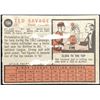 Image 2 : 1962 TOPPS TED SAVAGE ROOKIE CARD