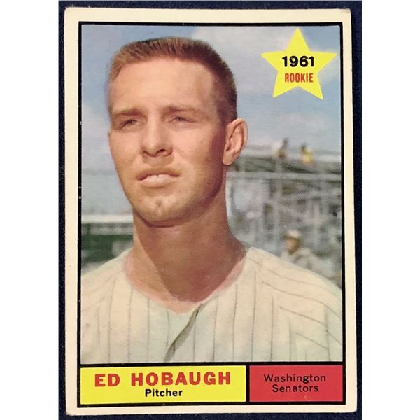1961 TOPPS ED HOBAUGH ROOKIE CARD