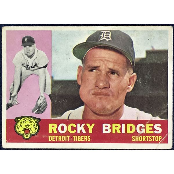 1960 TOPPS WHITE BACKS ROCKY BRIDGES