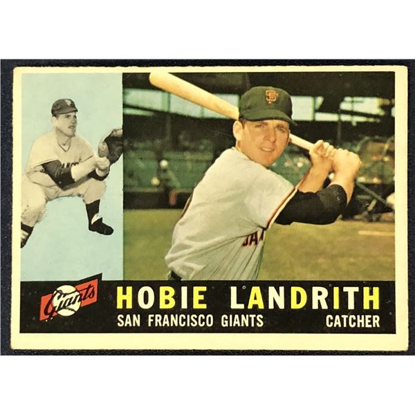 1960 TOPPS WHITE BACKS HOBIE LANDRITH