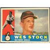 Image 1 : 1960 TOPPS GREY BACKS WES STOCK ROOKIE CARD