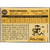 Image 2 : 1960 TOPPS GREY BACKS MARV BREEDING ROOKIE CARD