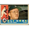Image 1 : 1960 TOPPS GREY BACKS ELI GRBA ROOKIE CARD