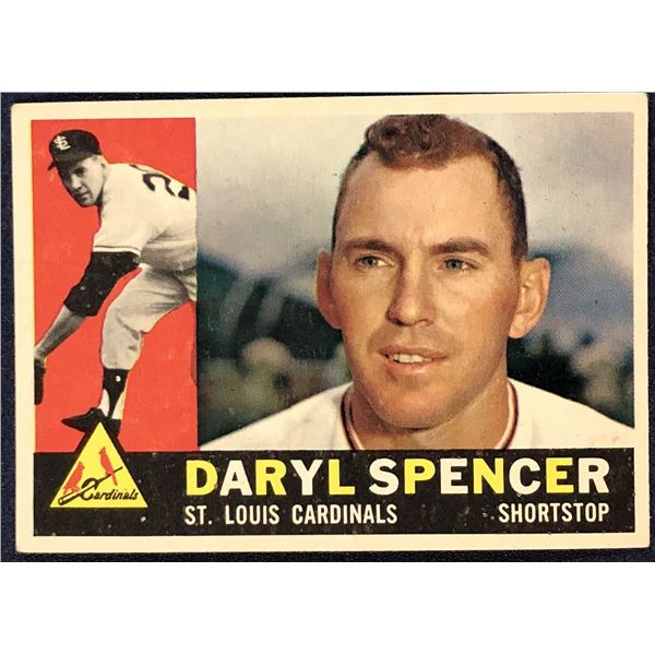 1960 TOPPS GREY BACKS DARYL SPENCER