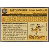 Image 2 : 1960 TOPPS GREY BACKS DARYL SPENCER