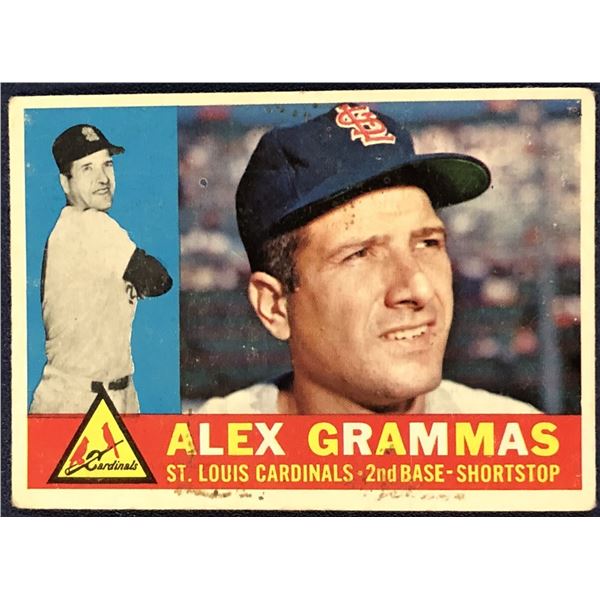 1960 TOPPS GREY BACKS ALEX GRAMMAS