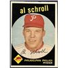 Image 1 : 1959 TOPPS WHITE BACKS AL SCHROLL ROOKIE CARD