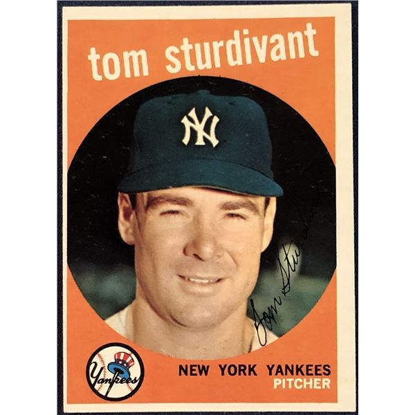 1959 TOPPS GREY BACKS TOM STURDIVANT