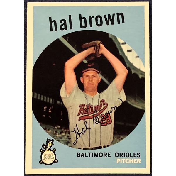 1959 TOPPS GREY BACKS HAL BROWN