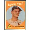 Image 1 : 1959 TOPPS BASEBALL WHITE BACK HOWIE NUNN
