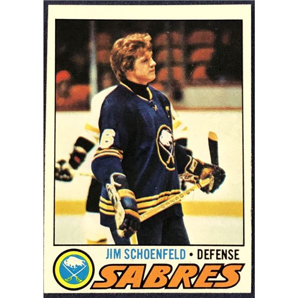 1977-78 TOPPS NHL JIM SCHOENFELD