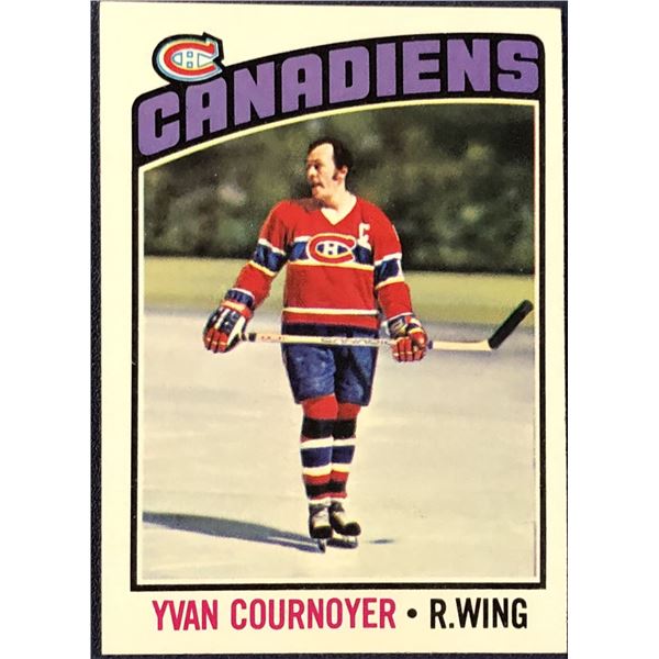 1976-77 TOPPS NHL HOCKEY YVAN COURNOYER (HOF)