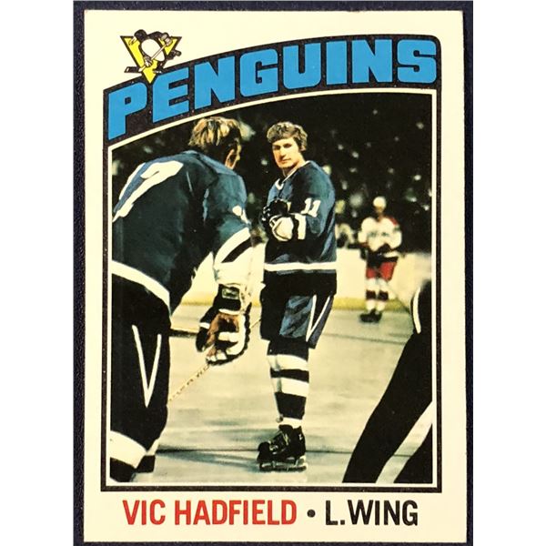 1976-77 TOPPS NHL HOCKEY VIC HADFIELD