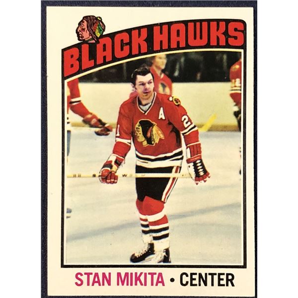 1976-77 TOPPS NHL HOCKEY STAN MIKITA (HOF)
