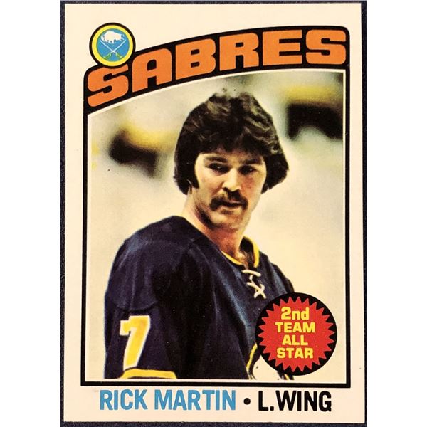 1976-77 TOPPS NHL HOCKEY RICK MARTIN (HOF)