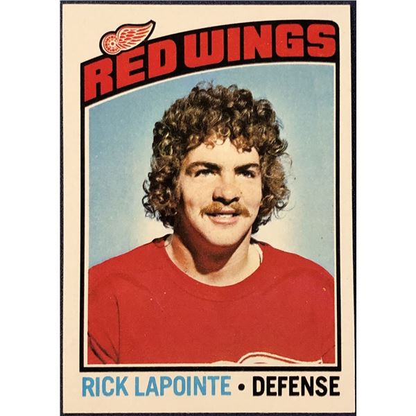 1976-77 TOPPS NHL HOCKEY RICK LAPOINTE ROOKIE CARD