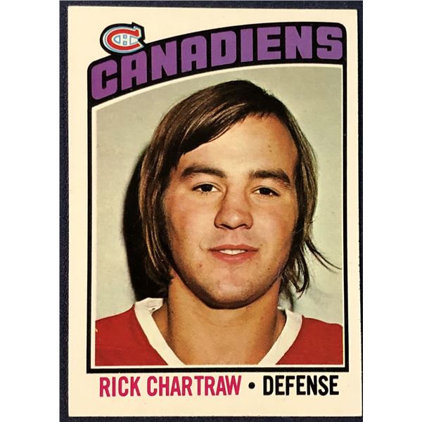 1976-77 TOPPS NHL HOCKEY RICK CHARTRAW ROOKIE CARD
