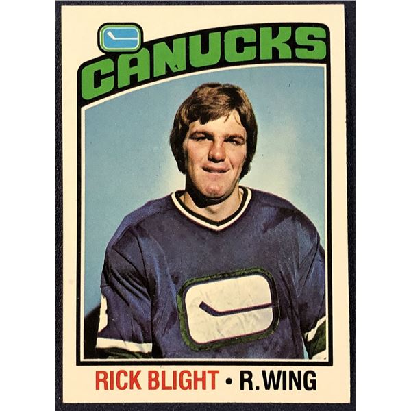 1976-77 TOPPS NHL HOCKEY RICK BLIGHT ROOKIE CARD