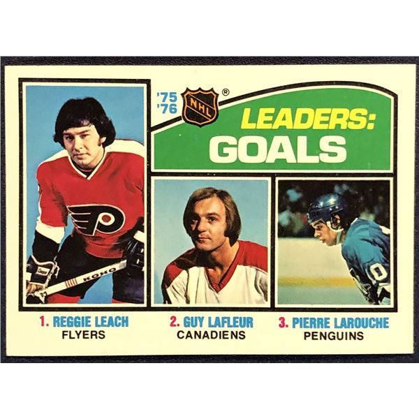 1976-77 TOPPS NHL HOCKEY REGGIE LEACH (HOF)