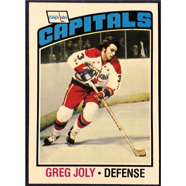 1976-77 TOPPS NHL HOCKEY GREG JOLY