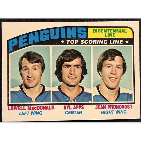 1976-77 TOPPS NHL HOCKEY BICENTENNIAL LINE