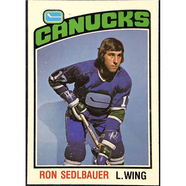 1976-77 O-PEE-CHEE NHL HOCKEY RON SEDLBAUER ROOKIE CARD
