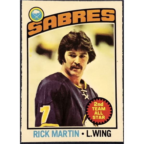 1976-77 O-PEE-CHEE NHL HOCKEY RICK MARTIN (HOF)